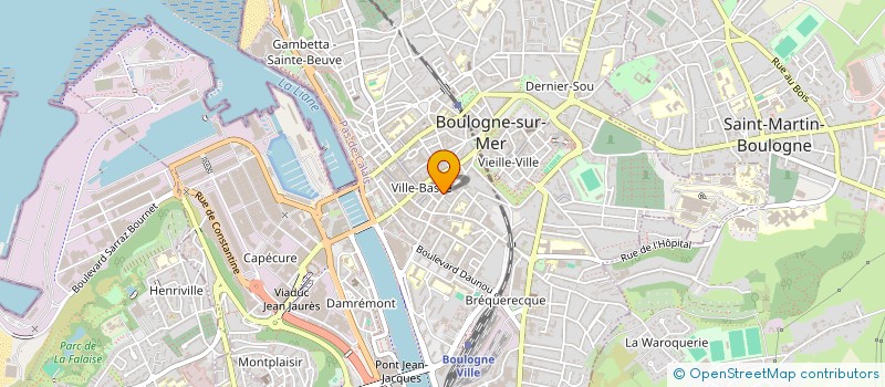 localisation de l'entreprise LEHNA  BOULOGNE-SUR-MER