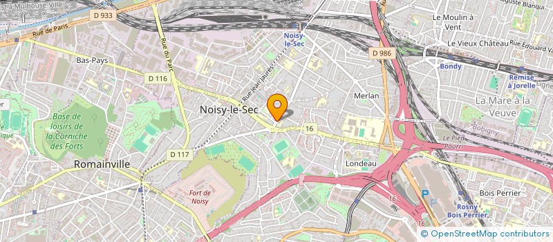 localisation de l'entreprise LEHNA PROGRES à NOISY-LE-SEC