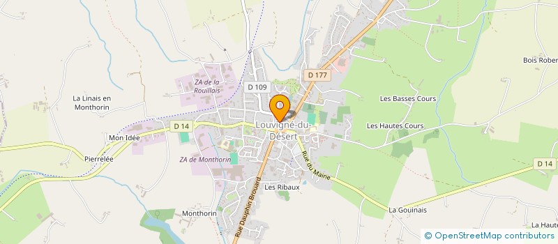 localisation de l'entreprise LEHODEY  LOUVIGNE-DU-DESERT