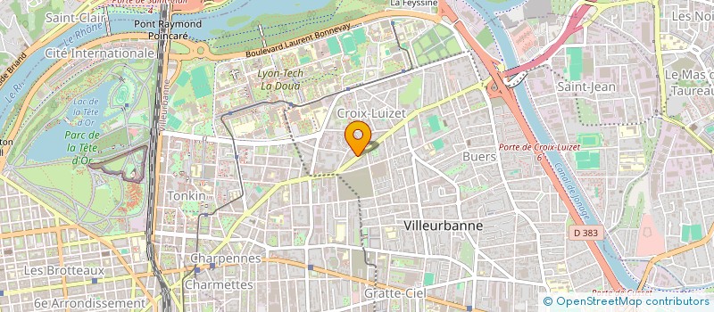 localisation de l'entreprise LEHODEY-CHARRIER  VILLEURBANNE