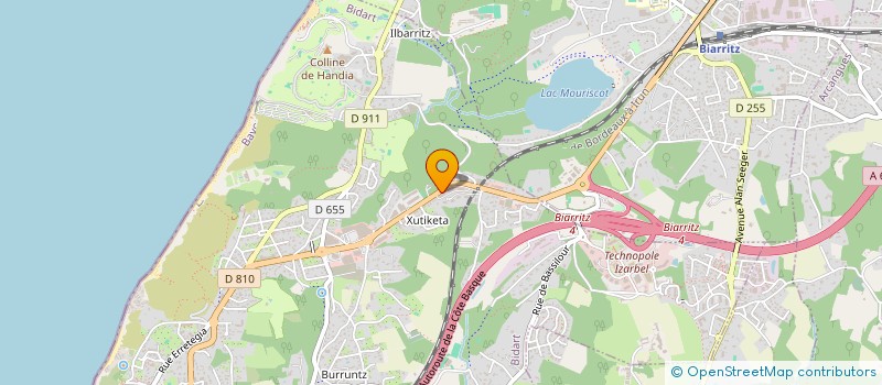 localisation de l'entreprise LEHOIA à BIDART