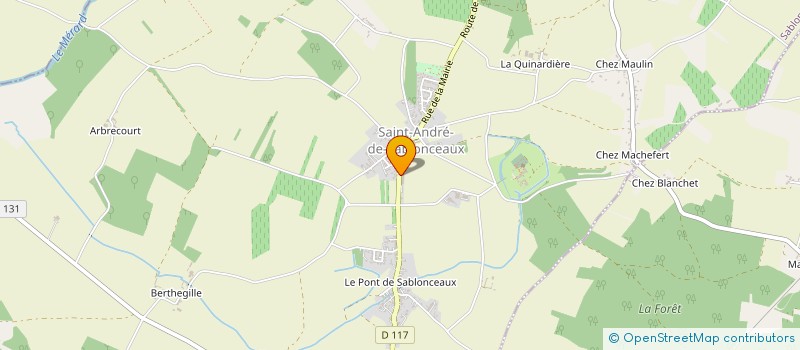 localisation de l'entreprise LEHOPAR à SAINT-GEORGES-DES-COTEAUX