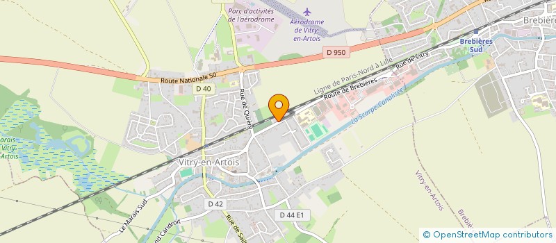 localisation de l'entreprise LEHOT-HAUDRECHY  VITRY-EN-ARTOIS