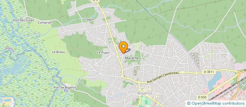 localisation de l'entreprise LEHOUCQ - TIXIER  BIGANOS