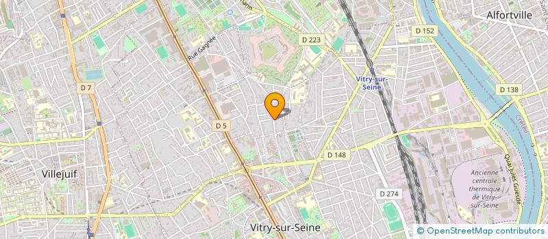localisation de l'entreprise LEHOUX CREATION à VITRY-SUR-SEINE
