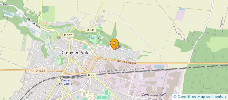 localisation de l'entreprise LEHU  CREPY-EN-VALOIS