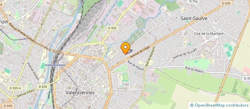 localisation de l'entreprise LEHUE GUILBERT IMMOBILIER à VALENCIENNES