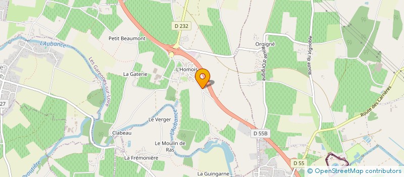 localisation de l'entreprise LEHUEDE  LES GARENNES SUR LOIRE