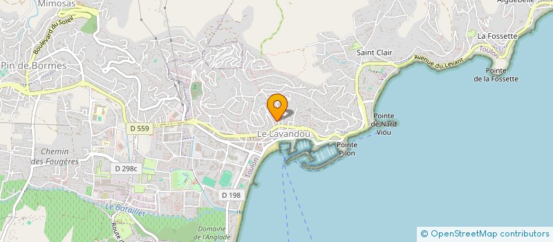 localisation de l'entreprise LEI FADOLIS à LE LAVANDOU