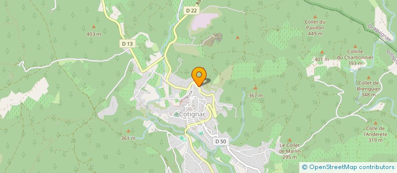 localisation de l'entreprise LEI TOURDRE  COTIGNAC