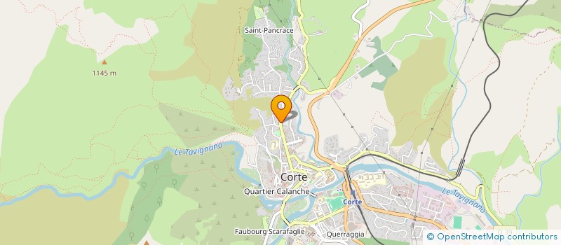 localisation de l'entreprise LEIA à CORTE