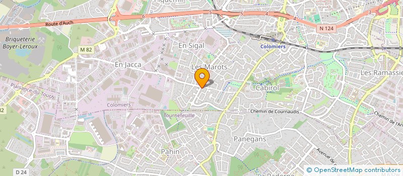 localisation de l'entreprise LEIA à COLOMIERS