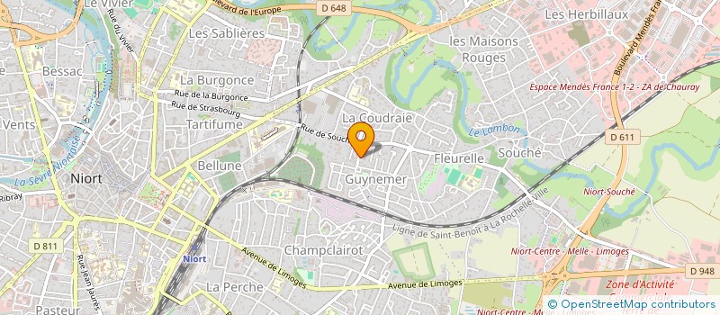 localisation de l'entreprise LEIDYKA  NIORT