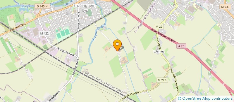 localisation de l'entreprise LEIE ENERGIE  ERQUINGHEM-LYS
