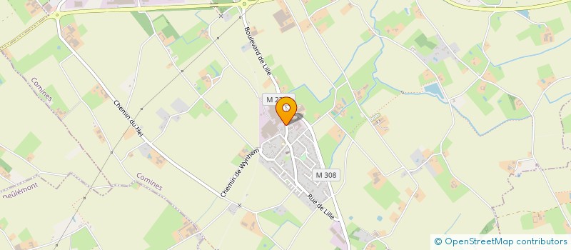 localisation de l'entreprise LEIGNEL  COMINES