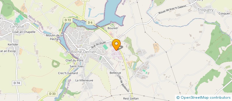 localisation de l'entreprise LEIGNIEL MICKAEL  LA ROCHE-JAUDY