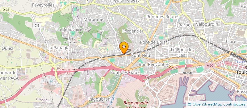 localisation de l'entreprise LEIHA  TOULON