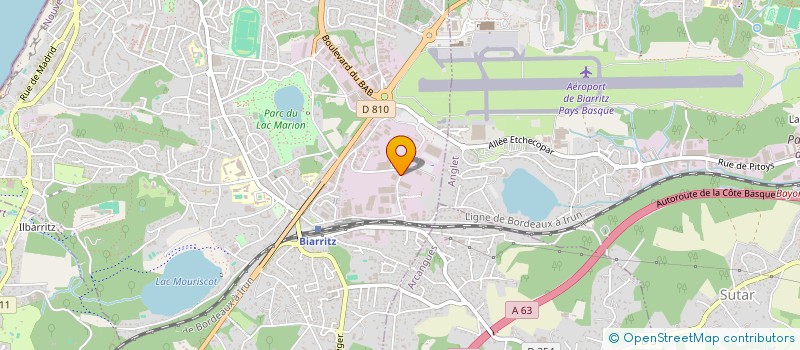 localisation de l'entreprise LEIHOA FERMETURES à BIARRITZ
