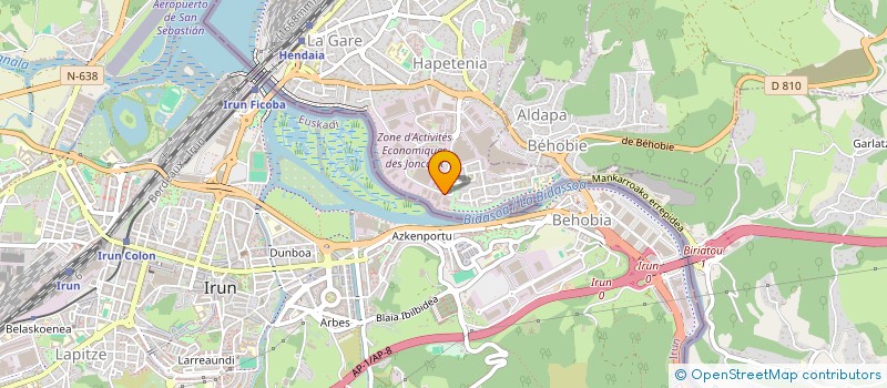 localisation de l'entreprise LEIHOAK à HENDAYE