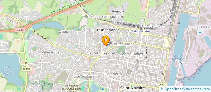 localisation de l'entreprise LEILIRIS  SAINT-NAZAIRE