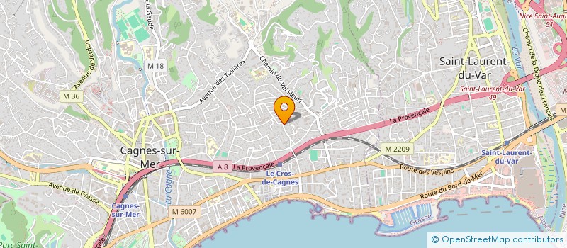 localisation de l'entreprise LEILO à CAGNES-SUR-MER