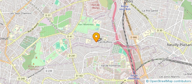 localisation de l'entreprise LEIMA à MONTREUIL