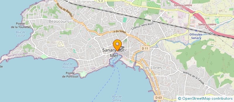 localisation de l'entreprise LEININGER à SANARY-SUR-MER