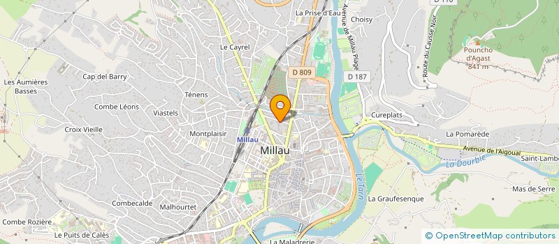 localisation de l'entreprise LEIRIA  MILLAU