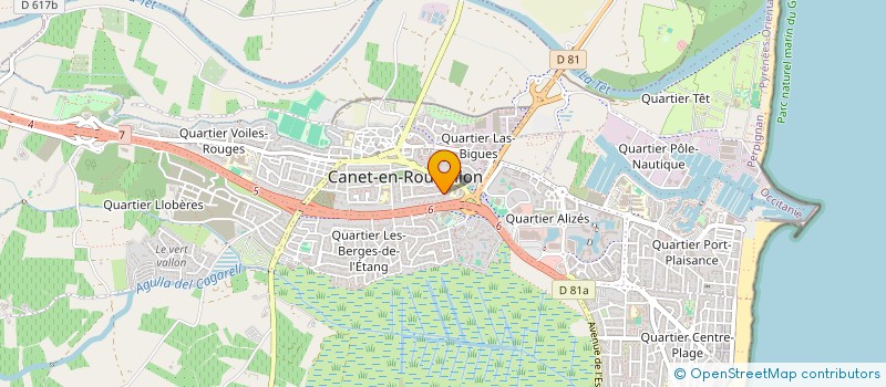 localisation de l'entreprise LEISER VERNAY  CANET-EN-ROUSSILLON