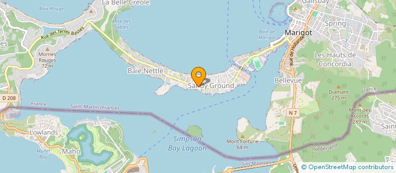 localisation de l'entreprise LEISURE CAR RENTAL  SAINT MARTIN