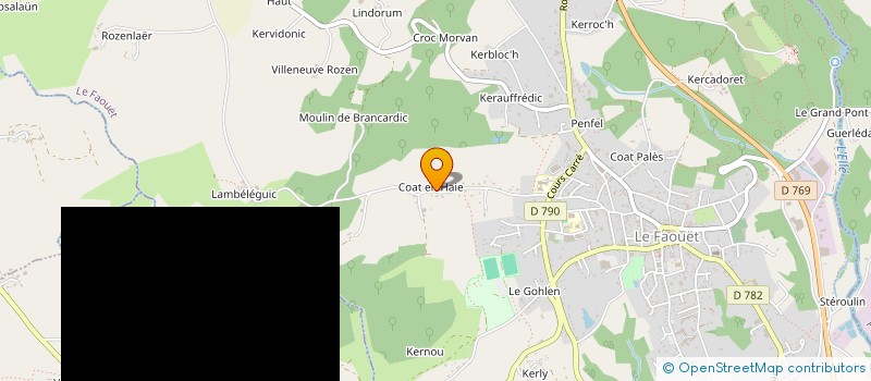 localisation de l'entreprise LEITE  LE FAOUET