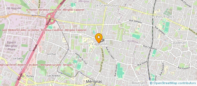 localisation de l'entreprise LEITMOTIV  MERIGNAC