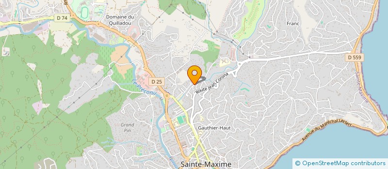 localisation de l'entreprise LEIVA à SAINTE MAXIME