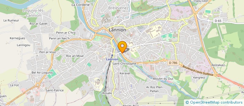 localisation de l'entreprise LEIZOUR  LANNION