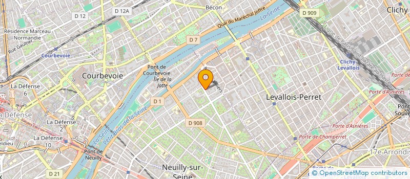 localisation de l'entreprise LEJ à NEUILLY-SUR-SEINE