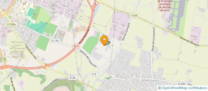 localisation de l'entreprise LEJ BATI  MALISSARD