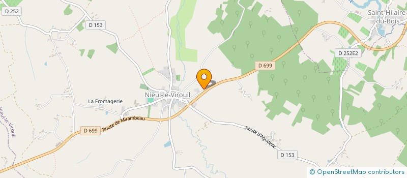 localisation de l'entreprise LEJ EXPERTISE CONSEIL AUDIT  NIEUL-LE-VIROUIL