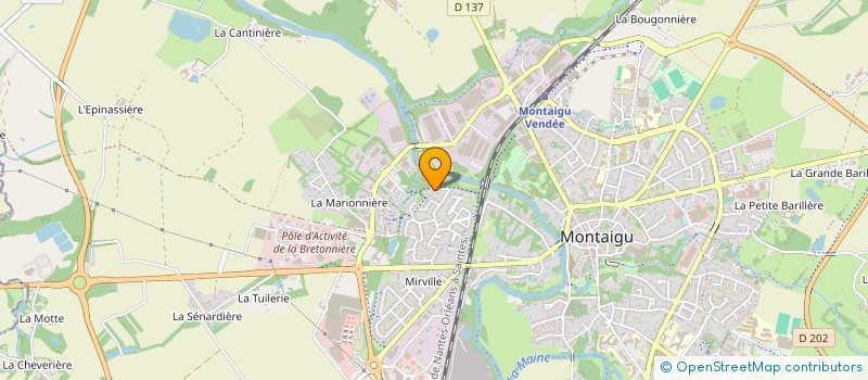 localisation de l'entreprise LEJAFRED à MONTAIGU-VENDEE