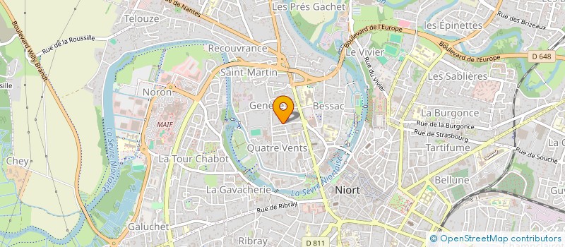 localisation de l'entreprise LEJAGA 2  NIORT