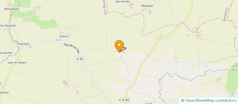 localisation de l'entreprise LEJART FORET  BON REPOS SUR BLAVET