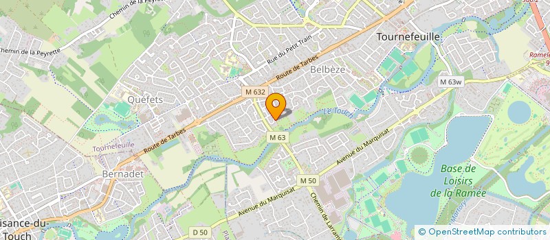localisation de l'entreprise LEJEND PRODUCTION à TOURNEFEUILLE