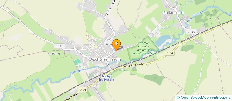 localisation de l'entreprise LEJEUNE AUTOMOBILE à AUCHY-LES-HESDIN