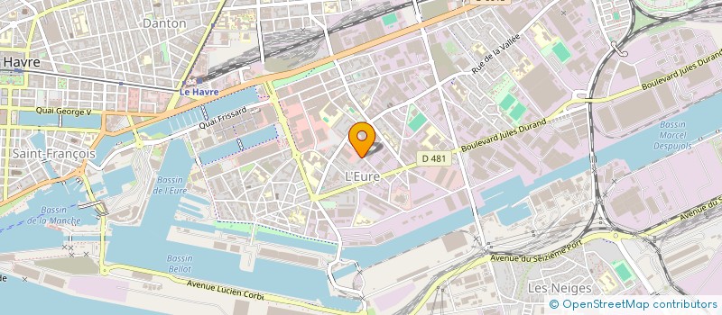 localisation de l'entreprise LEJEUNE - DUSSUEIL S.A. à LE HAVRE