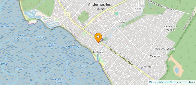 localisation de l'entreprise LEJEUNE - MAGNOLIA - FLEURY  ANDERNOS-LES-BAINS