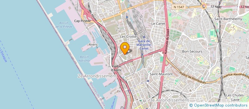 localisation de l'entreprise LEJEUNE MARSEILLE ET COMPAGNIE à MARSEILLE