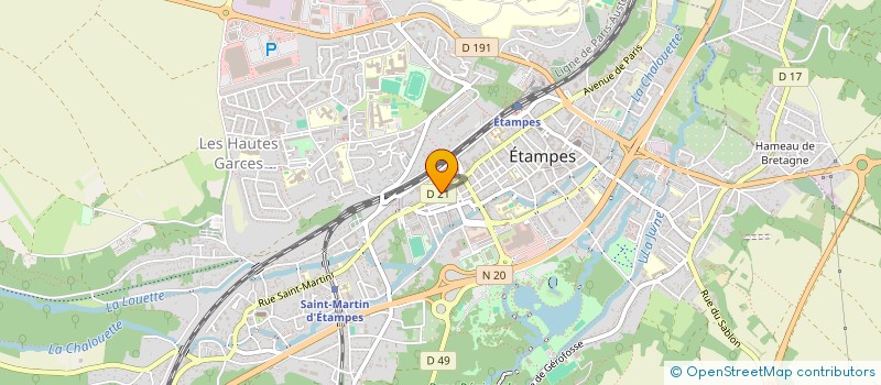 localisation de l'entreprise LEJEUNE ROGER à ETAMPES
