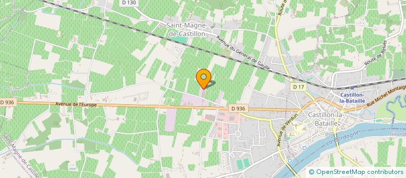 localisation de l'entreprise LEJEUNE SA à SAINT-MAGNE-DE-CASTILLON