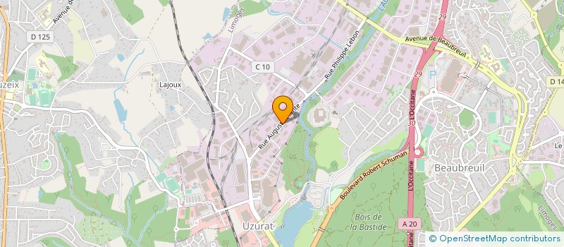 localisation de l'entreprise LEJM à LIMOGES