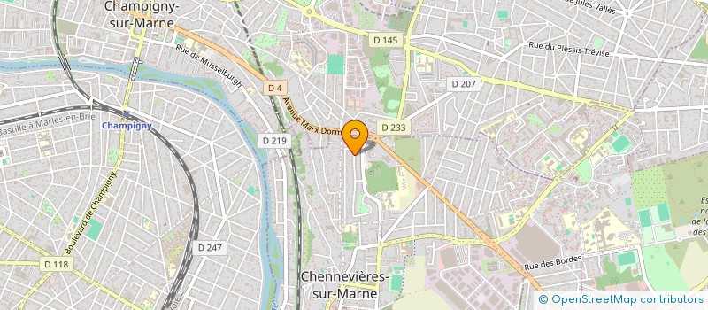 localisation de l'entreprise LEJOT MENUISERIE AGENCEMENT à CHENNEVIERES-SUR-MARNE