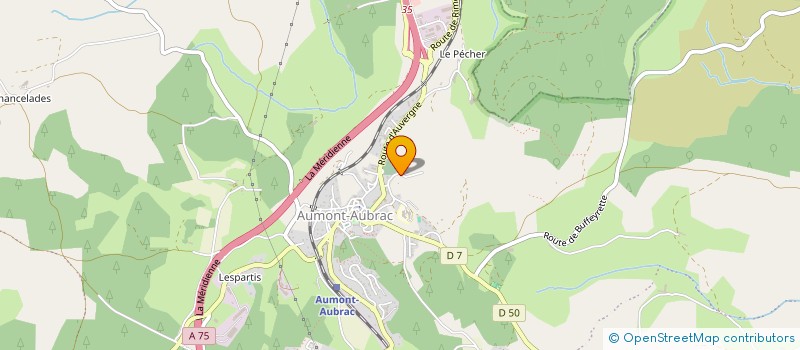 localisation de l'entreprise LEJUNE  PEYRE EN AUBRAC